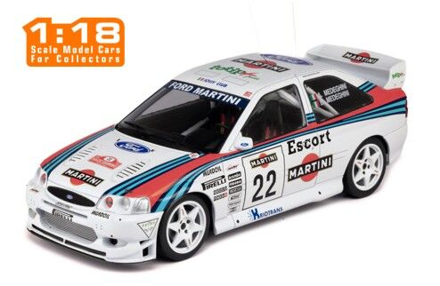 IXO Models 1/18 Ford Escort WRC #22 A.Medeghini - B.Medeghini - Capoferri Rally E San Remo 1998