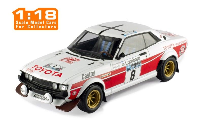 IXO Models 1/18 Toyota Celica 2000 GT (RA21) #8 H.Mikkola - A.Hertz Rac Rally 1977