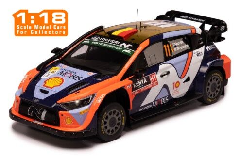 IXO Models 1/18 Hyundai i20 N Rally1 Hybrid #11 T.Neuville - M.Wydaeghe Safari Rally Kenya 2024