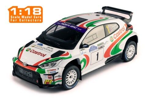 IXO Models 1/18 TOYOTA GR YARIS Rally2 #1 C.Ingram - A. Kihurani Voyonic Grampian Forest Rally 2024