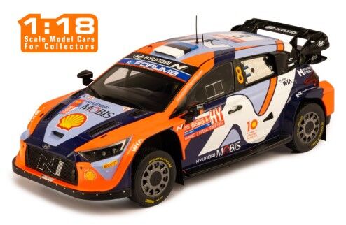 IXO Models 1/18 HYUNDAI i20 N Rally1 #8 O.Tnak - M.Jrveoja Rally Chile 2024