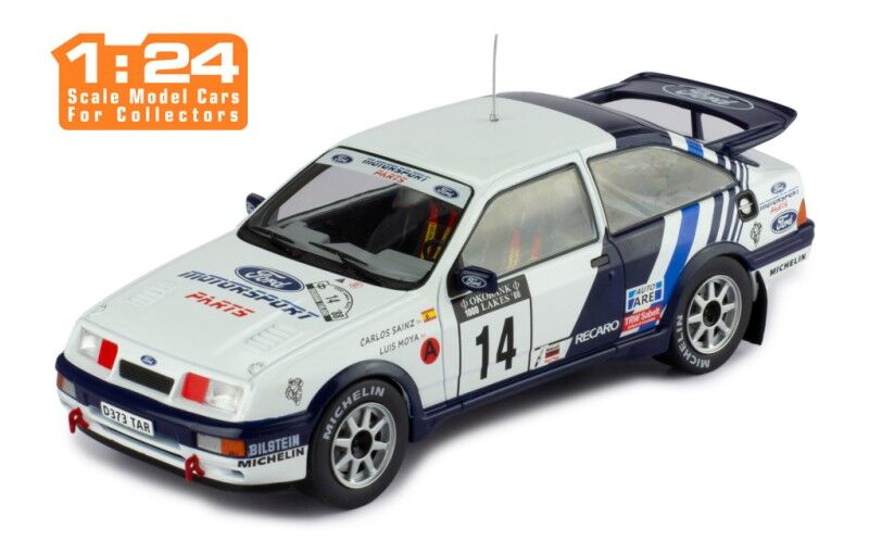 IXO Models 1/24 Ford Sierra RS Cosworth #14 C.Sainz - L.Moya Rally 1000 Lakes 1988