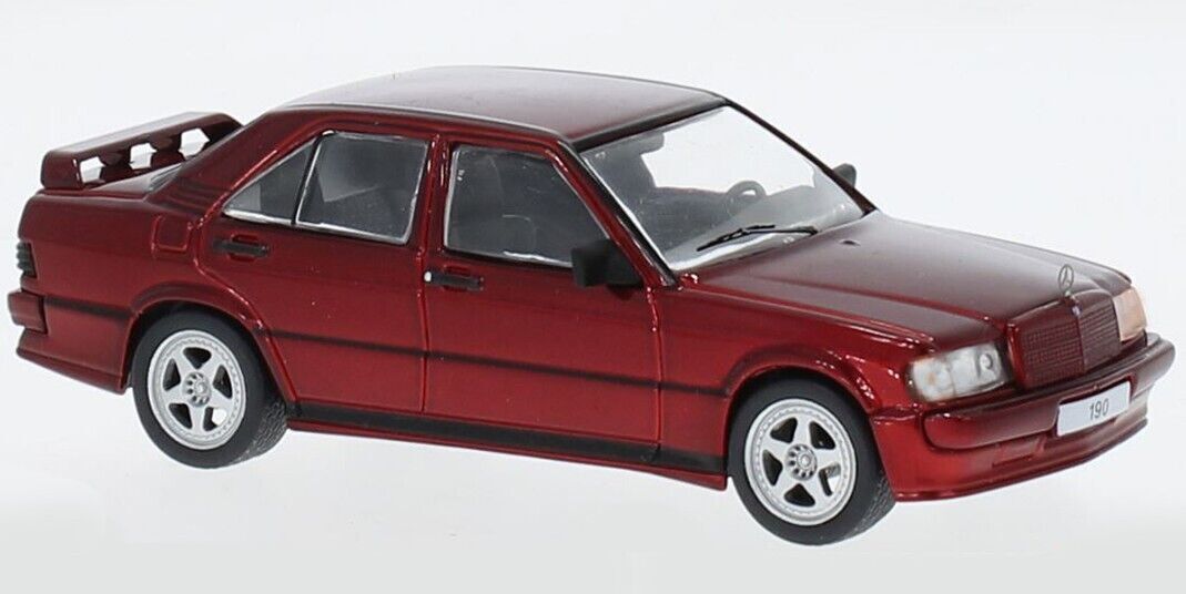 IXO Models 1/43 Mercedes-Benz 190E 2.3 16V 1984 Metallic Red "Custom"