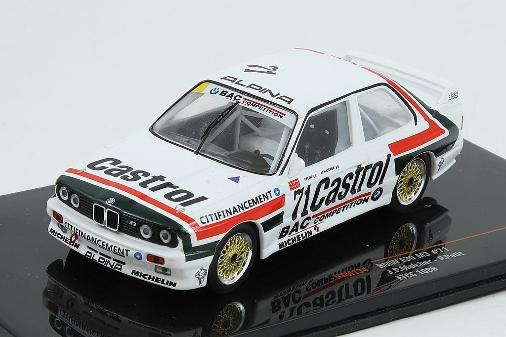 IXO Models 1/43 BMW E30 M3 #71 J.P. Malcher/P.Petit WTCC 1988