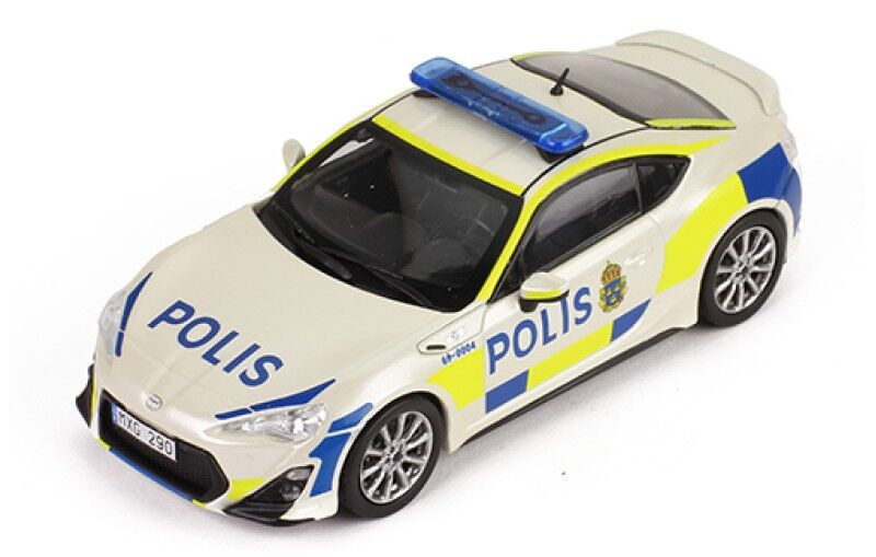 IXO Models 1/43 TOYOTA GT86 2013 Sweden Police Car