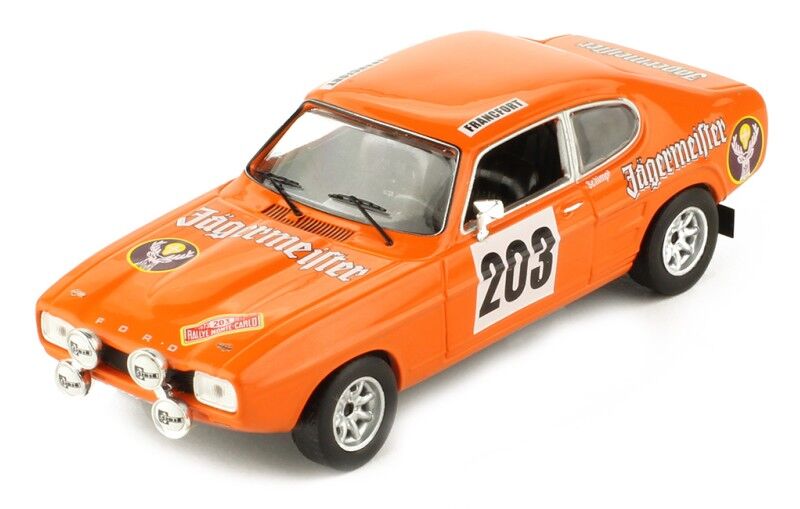 IXO Models 1/43 Ford Capri MK I #203 E.Schimpf / -J.Zauner Rally Monte-Carlo 1973