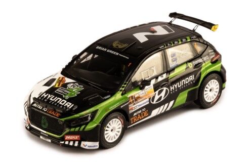 IXO Models 1/43 HYUNDAI i20 N Rally2 #1 H.Paddon - J.Hudson Winner Rally Daybreaker 2024 (With night lights)