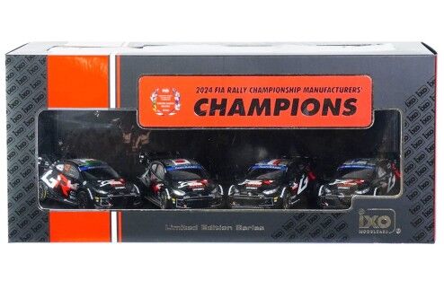 IXO Models 1/43 TOYOTA GR YARIS Rally1 Hybrid WRC MANUFACTURER'S CHAMPIONS 2024 Set