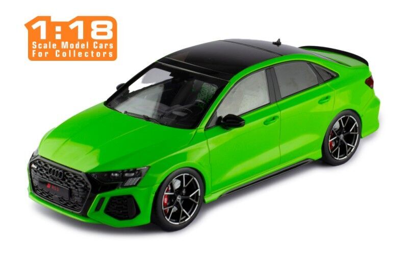 IXO Models 1/18 AUDI RS3 (8Y) Limousine 2022 Green