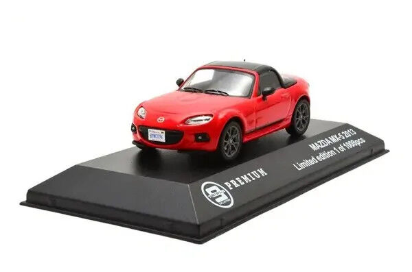 IXO Models 1/43 2013 Mazda MX-5 Closed Convertible - red/black
