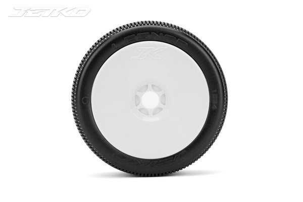 JKO1004DWUSG Jetko 1/8 LESNAR Buggy Tyres (Dish/White Rim/Ultra Soft) (2pcs) [1004DWUSG]