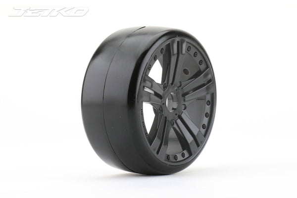 JKO1101CBMSGB Jetko 1/8 GT BUSTER Tyres (Claw Rim/Black/Medium Soft/Belted) (2pcs) [1101CBMSGB] Jetko
