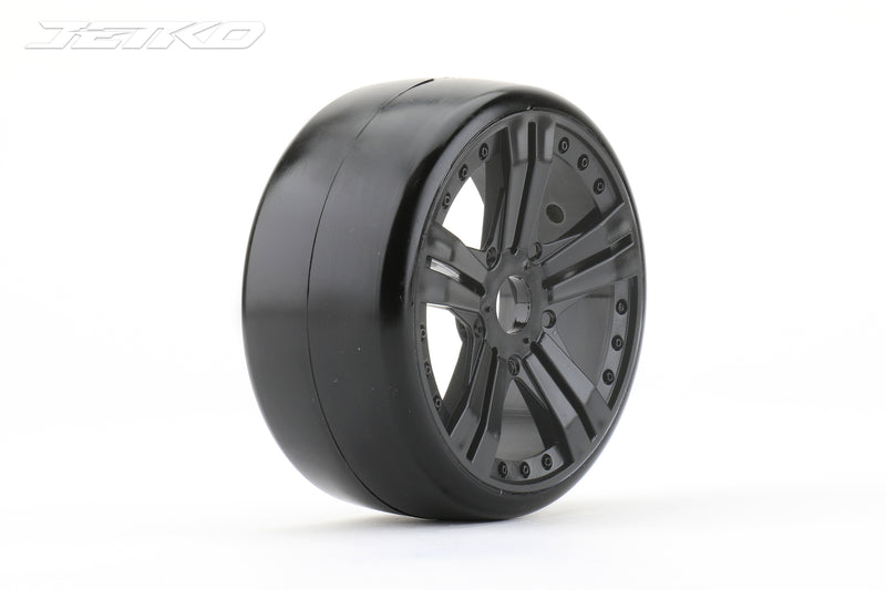 JKO1101CBUSGB Jetko 1/8 GT BUSTER Tyres (Claw Rim/Black/Ultra Soft/Belted) (2pcs) [1101CBUSGB]