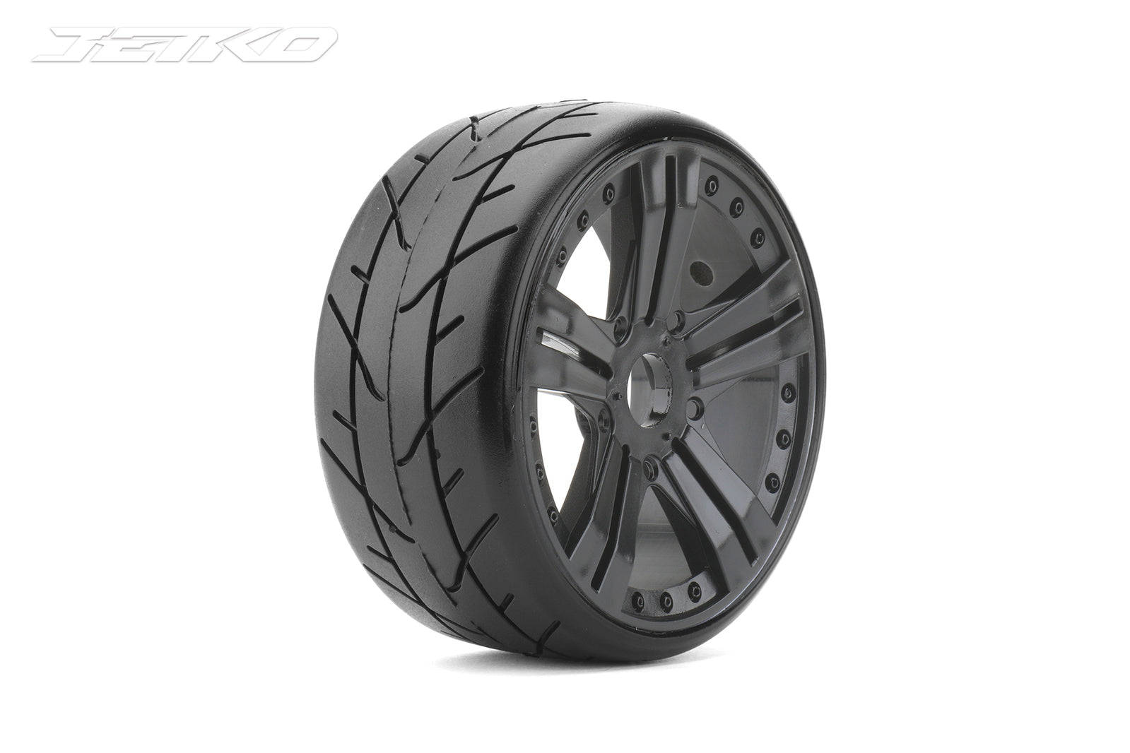 JKO1103CBMSGB Jetko 1/8 GT VERTEX Tyres (Claw Rim/Black/Medium Soft/Belted) (2pcs) [1103CBMSGB] Jetko