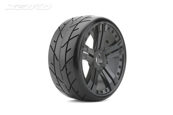 JKO1103CBMSGB Jetko 1/8 GT VERTEX Tyres (Claw Rim/Black/Medium Soft/Belted) (2pcs) [1103CBMSGB]