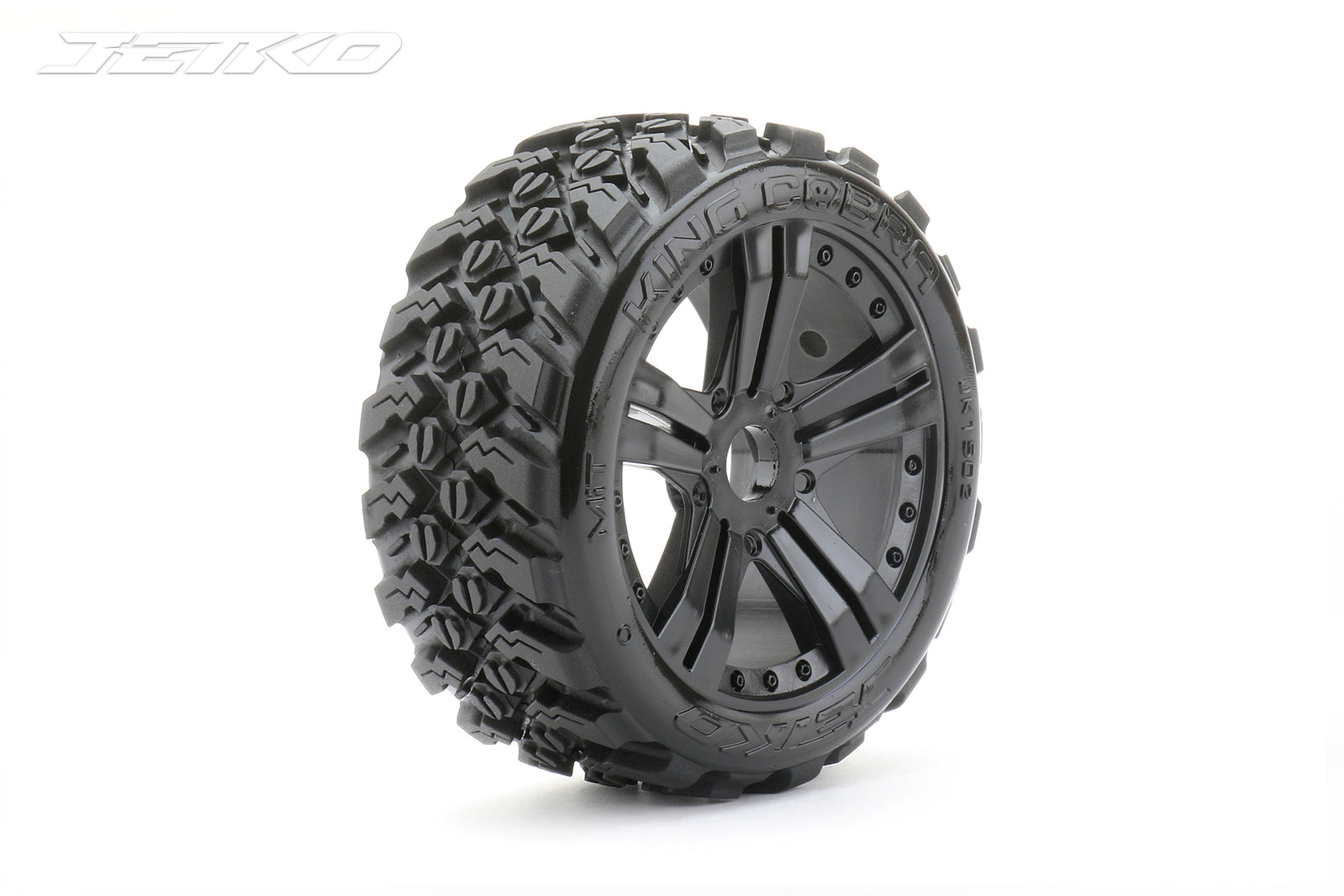 JKO1502CBMSGB Jetko 1/8 Buggy EX-KING COBRA Tyres (Claw Rim/Black/Medium Soft/Belted) [1502CBMSGB] Jetko