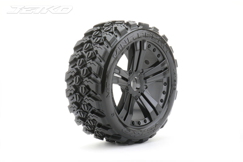 JKO1502CBMSGB Jetko 1/8 Buggy EX-KING COBRA Tyres (Claw Rim/Black/Medium Soft/Belted) [1502CBMSGB]