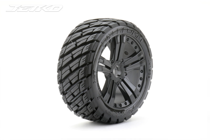 JKO1503CBMSGB Jetko 1/8 Buggy EX-ROCKFORM Tyres (Claw Rim/Black/Medium Soft/Belted) [1503CBMSGB]