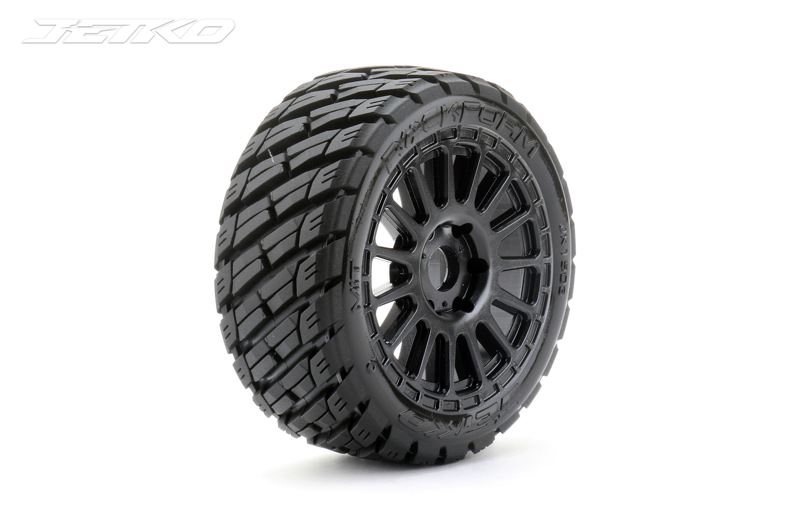 JKO1503RBMSGB Jetko 1/8 Buggy EX-ROCKFORM Tyres (Radial Rim/Black/Medium Soft/Belted) [1503RBMSGB] Jetko