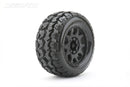JKO1801CBMSGBB1 Jetko 1/8 MT 3.8 EX-TOMAHAWK Tyres (Claw Rim/Black/Medium Soft/Belted/17mm 0 o/s) [1801CBMSGBB1] Jetko