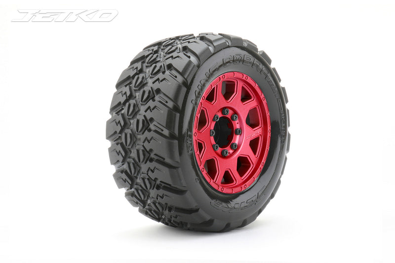 JKO1802CRMSGB Jetko 1/8 MT 3.8 EX-KING COBRA/Claw Rim/Metal RED/Medium Soft/Glued/Blted