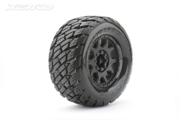 JKO1803CBMSGB Jetko 1/8 MT 3.8 EX-ROCKFORM/Claw Rim/Black/Medium Soft/Glued/Blted