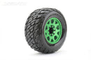 JKO1803CGMSGBB1 Jetko 1/8 MT 3.8 EX-ROCKFORM Tyres (Claw Rim/Metal Green/Med Soft/Belted/17mm 0 o/s) [1803CGMSGBB1] Jetko