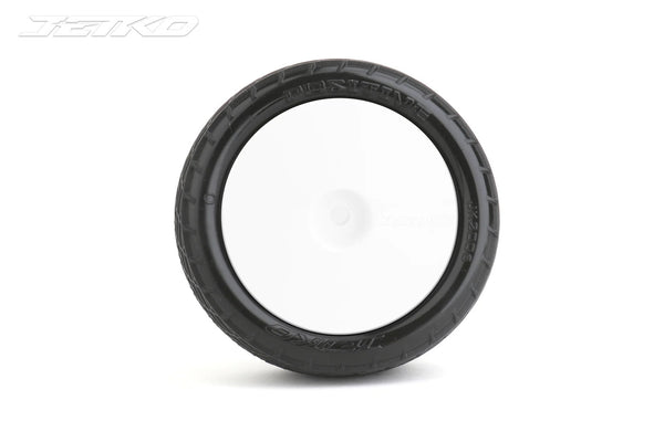 JKO2006DWMSG Jetko Positive 1/10 4WD Front Buggy Mounted Tires Medium Soft (Pre-Glued)