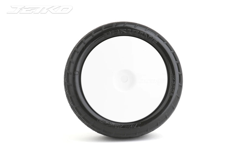 JKO2006DWMSG Jetko Positive 1/10 4WD Front Buggy Mounted Tires Medium Soft (Pre-Glued)