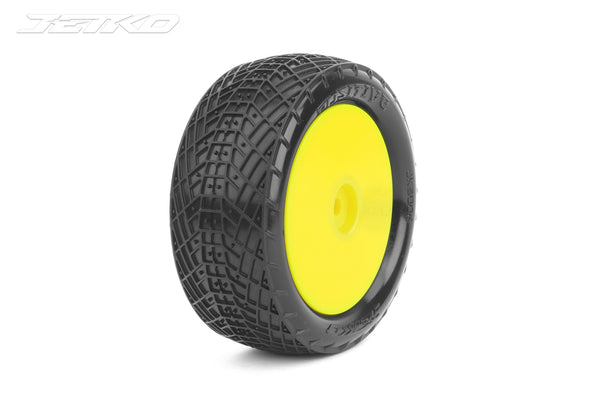 JKO2006DYSSG Jetko 1/10 Buggy 4WD Front-POSITIVE/Dish/Yellow Rim/Super Soft [2006DYSSG]