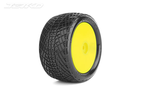 JKO2007DYSSG Jetko 1/10 Buggy 2&4WD Rear-POSITIVE/Dish/Yellow Rim/Super Soft [2007DYSSG]