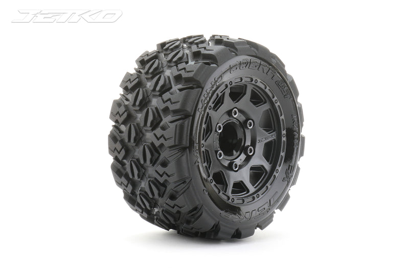 JKO2702CBMSGNB3 Jetko 1/10 ST 2.8 EX-KING COBRA Tyres (Claw Rim/Black/Medium Soft/14mm) [2702CBMSGNB3]