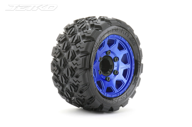 JKO2702CLMSGNB1 Jetko 1/10 ST 2.8 EX-KING COBRA Tyres (Claw Rim/Metal Blue/Medium Soft/12mm 0 o/s) [2702CLMSGNB1]