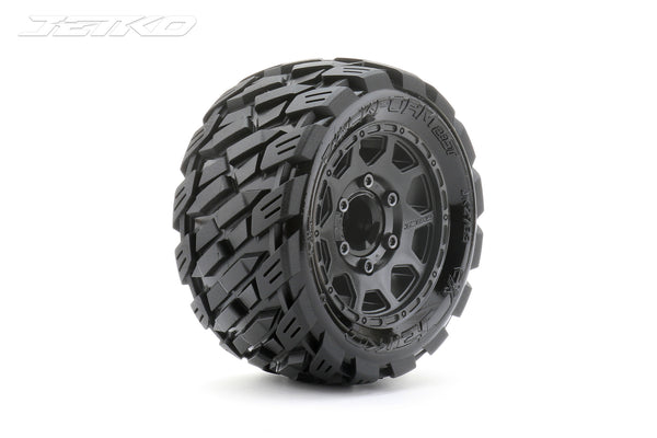 JKO2703CBMSGNB1 Jetko 1/10 ST 2.8 EX-ROCKFORM Tyres (Claw Rim/Black/Medium Soft/12mm 0 o/s) [2703CBMSGNB1]