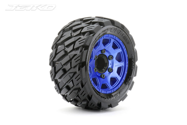 JKO2703CLMSGNB1 Jetko 1/10 ST 2.8 EX-ROCKFORM Tyres (Claw Rim/Metal Blue/Medium Soft/12mm 0 o/s) [2703CLMSGNB1]