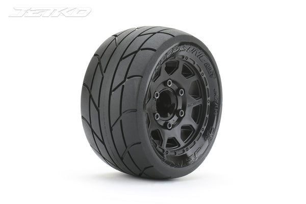 JKO2704CBMSGNB1 Jetko 1/10 ST 2.8 EX-SUPER SONIC Tyres (Claw Rim/Black/Medium Soft/12mm 0 o/s) [2704CBMSGNB1]