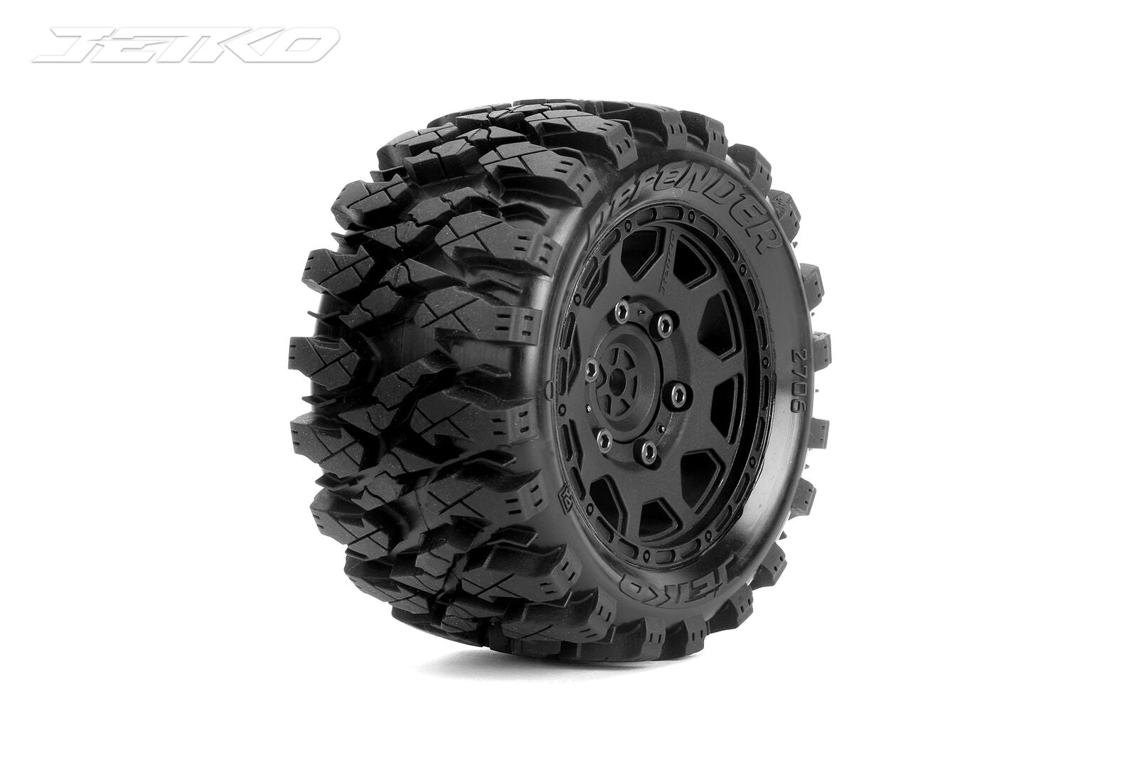 Jetko 1/10 ST 2.8 EX-DEFENDER/Claw Rim/Black/Medium Soft/Glued/Belted
