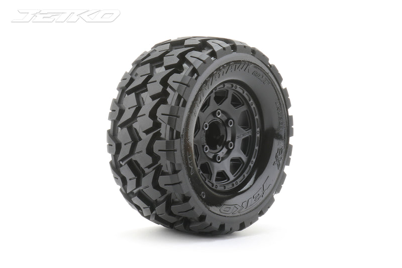 JKO2801CBMSGNB1 Jetko 1/10 MT 2.8 EX-TOMAHAWK Tyres (Claw Rim/Black/Medium Soft/12mm 0 o/s) [2801CBMSGNB1]