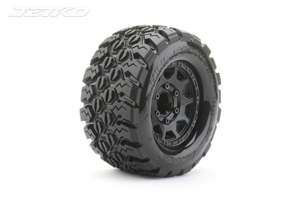 JKO2802CBMSGNB1 Jetko 1/10 MT 2.8 EX-KING COBRA Tyres (Claw Rim/Black/Medium Soft/12mm 0 o/s) [2802CBMSGNB1]