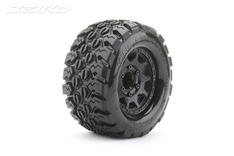 JKO2802CBMSGNB4 Jetko 1/10 MT 2.8 EX-KING COBRA Tyres (Claw Rim/Black/Medium Soft/17mm) [2802CBMSGNB4]