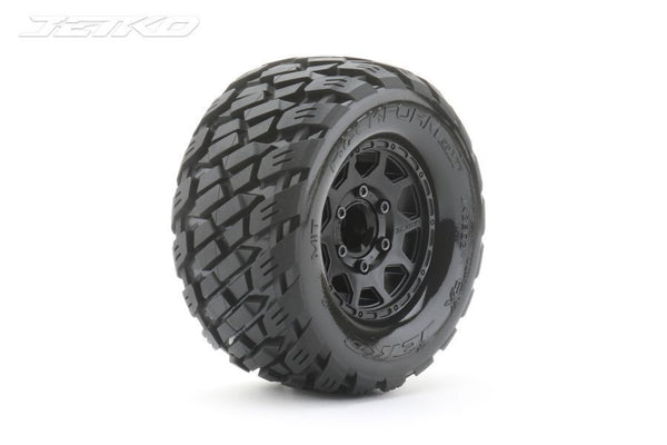 JKO2803CBMSGN Jetko 1/10 MT 2.8 EX-ROCKFORM/Claw Rim/Black/Medium Soft/Glued