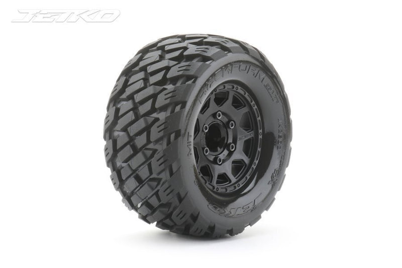 JKO2803CBMSGN Jetko 1/10 MT 2.8 EX-ROCKFORM/Claw Rim/Black/Medium Soft/Glued