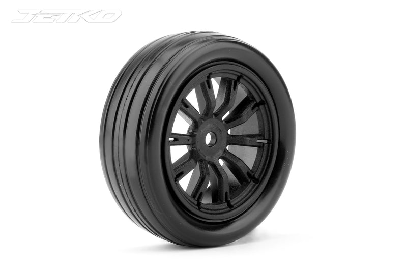 JKO2901CBSSG Jetko 1/10 DR Booster FF Tyres (Claw Rim/Black/Super Soft) [2901CBSSG]