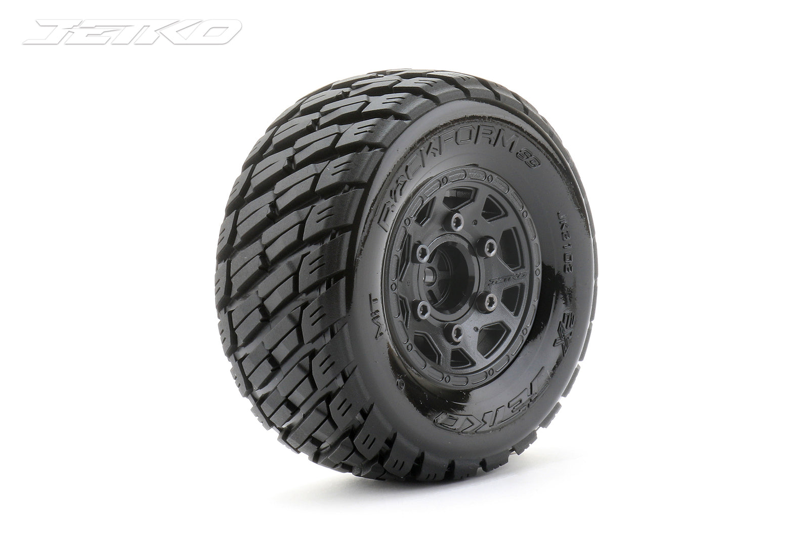 JKO3103CBMSGNB3 Jetko 1/10 SC EX-ROCKFORM Tyres (Claw Rim/Black/Medium Soft/14mm) [3103CBMSGNB3] Jetko