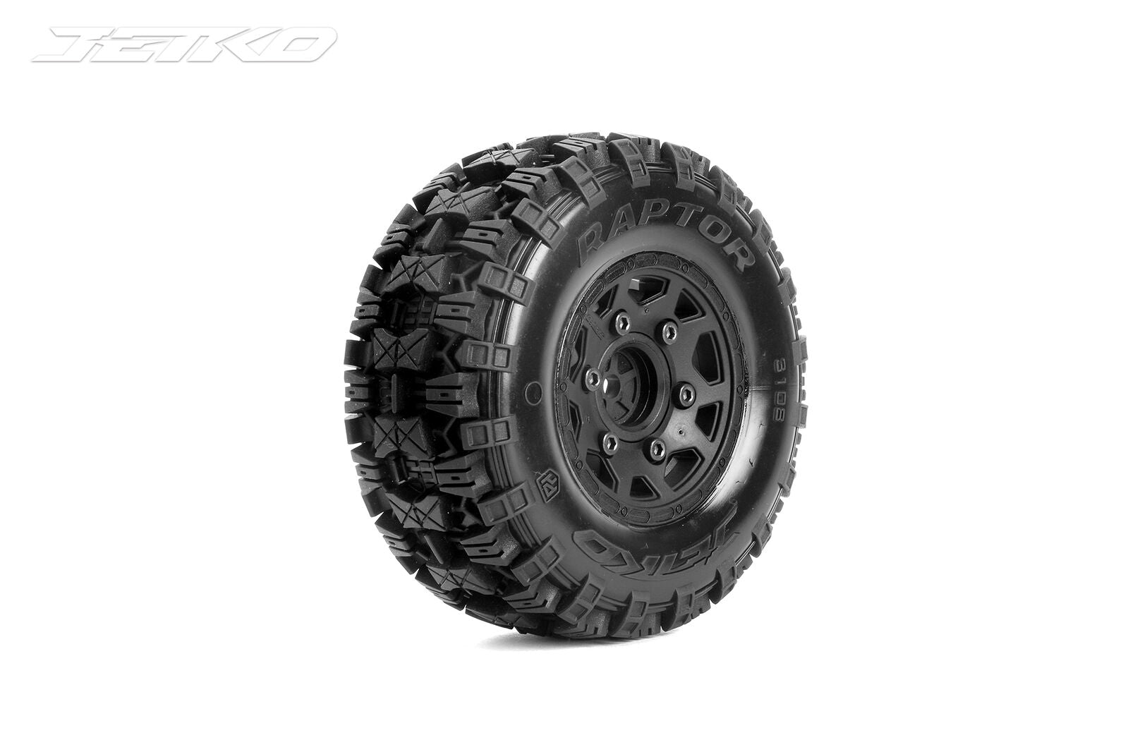 Jetko 1/10 SC EX-RAPTOR/Claw Rim/Black/Medium Soft/Glued/Belted