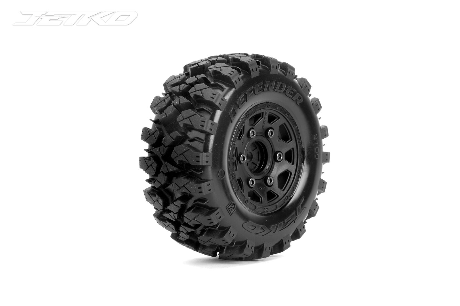 Jetko 1/10 SC EX-DEFENDER/Claw Rim/Black/Medium Soft/Glued/Belted