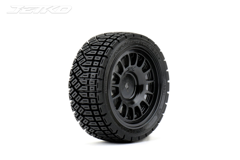 JKO3201CBSSG Jetko 1/10 Rally AVANTGARDE Tyres (Claw Rim/Black/Super Soft) (4pcs) [3201CBSSG]