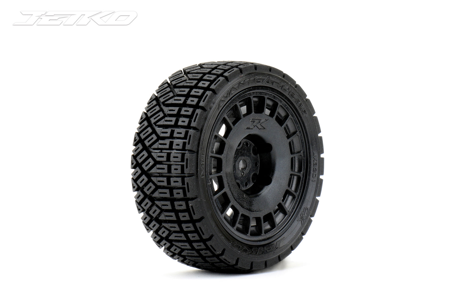 JKO3201RBSSG Jetko 1/10 Rally AVANTGARDE Tyres (Radial Rim/Black/Super Soft) (4pcs) [3201RBSSG] Jetko