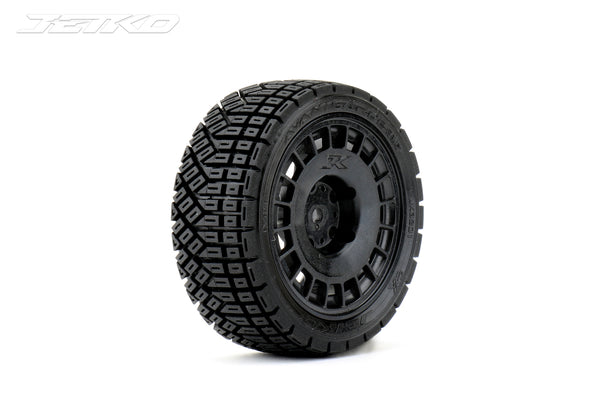 JKO3201RBSSG Jetko 1/10 Rally AVANTGARDE Tyres (Radial Rim/Black/Super Soft) (4pcs) [3201RBSSG]