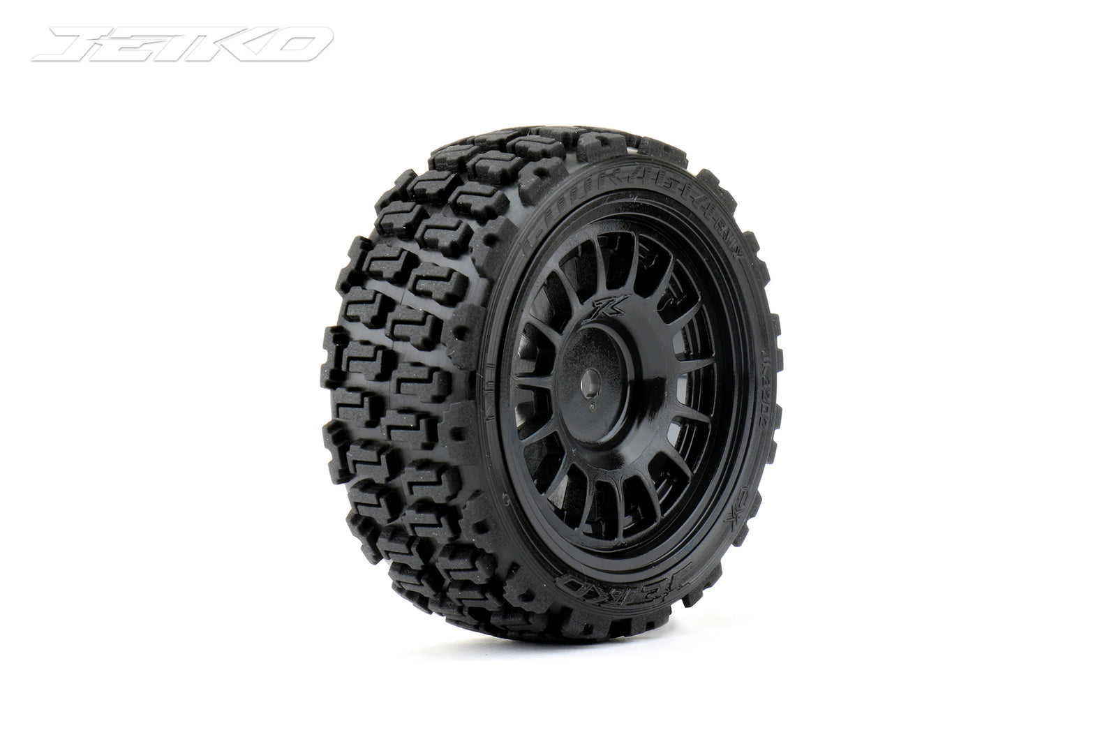 JKO3202CBSSG Jetko 1/10 Rally COURAGIA Tyres (Claw Rim/Black/Super Soft) (4pcs) [3202CBSSG] Jetko
